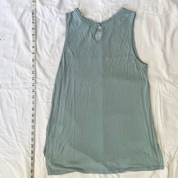 Blue Tank Top with Lace Detailing from H&M - Picture 3 of 4